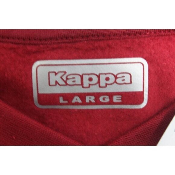 Kappa Womens Sweater Cassis Authentic Sweatshirt Omini Logo Red Size L - Picture 2 of 14
